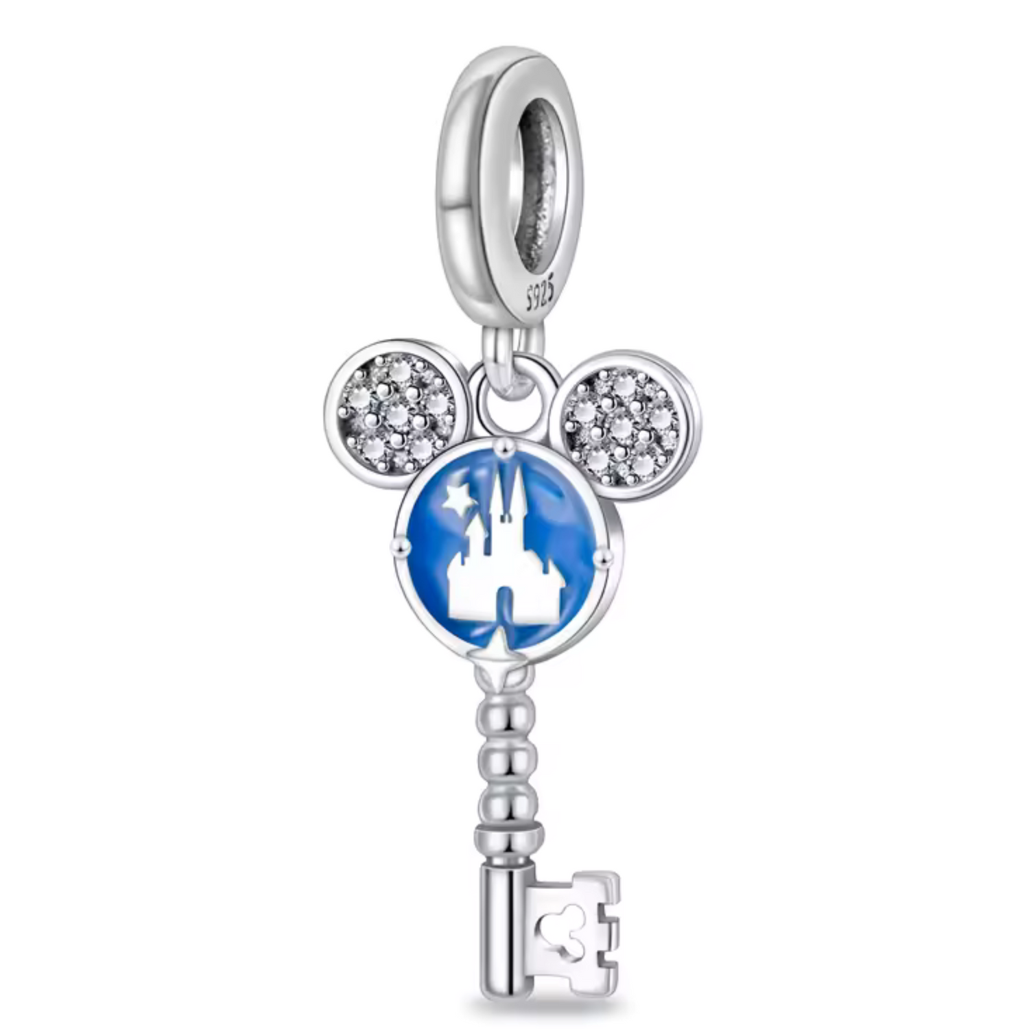 Charm Pendentif Clé Disney avec Château