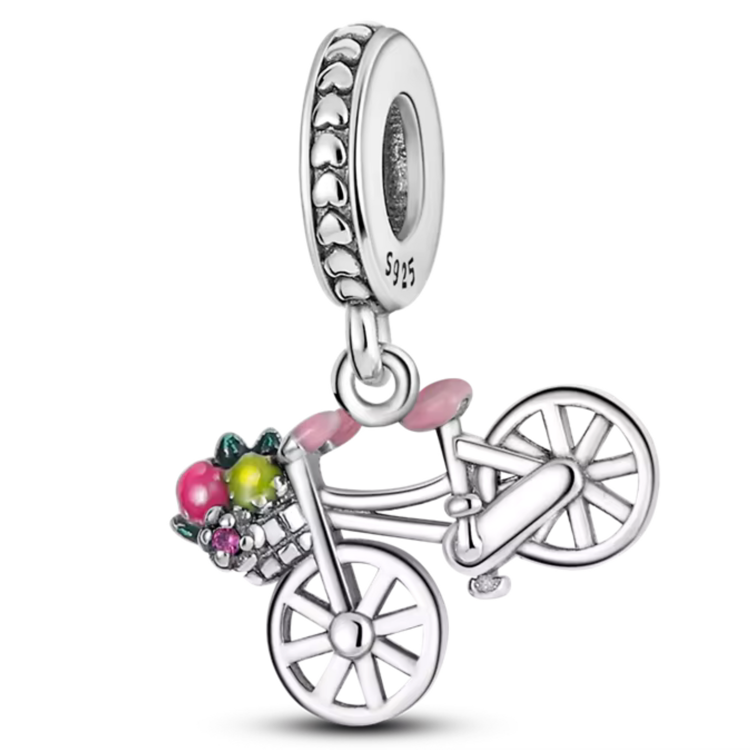 Charm Vélo avec Fleurs