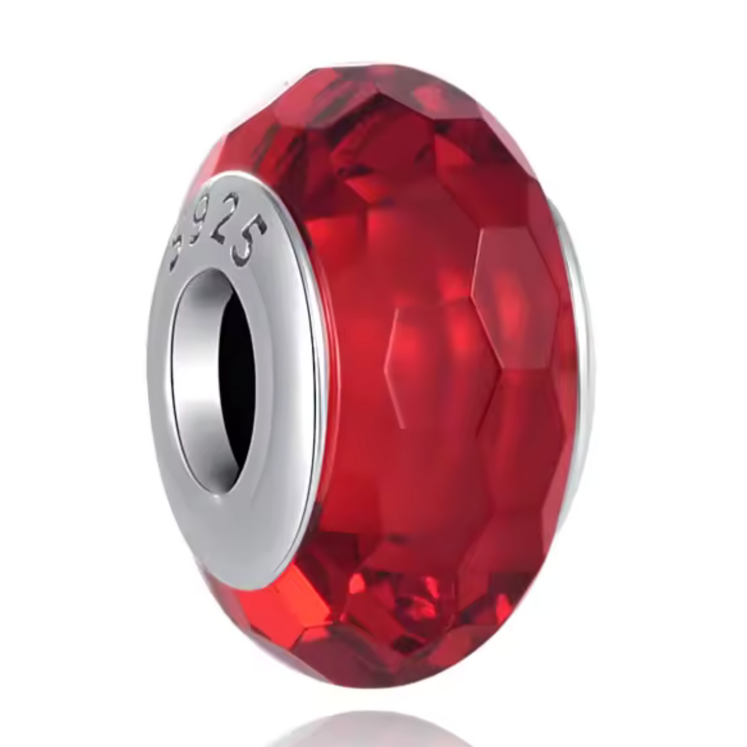 Charm Verre de Murano Rouge