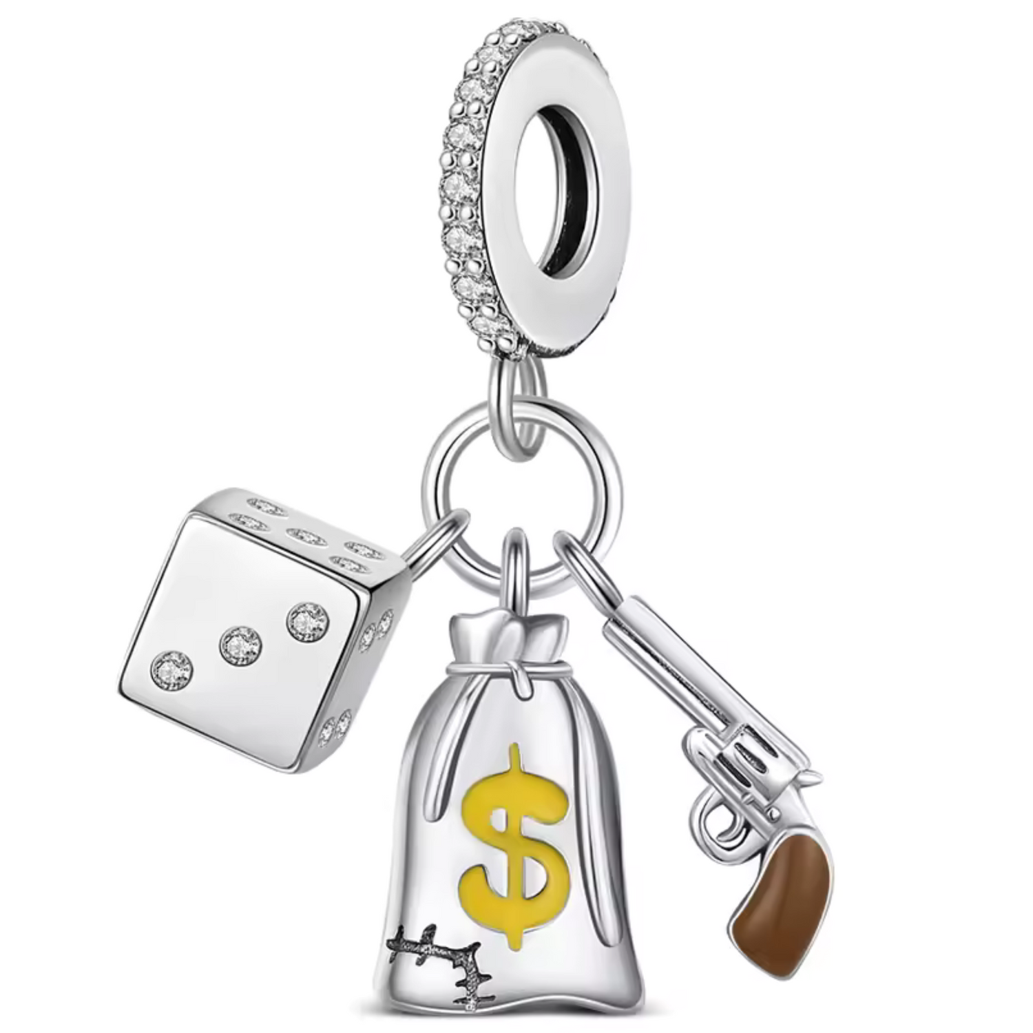 Charm Dé, Pistolet et Sac d'Argent