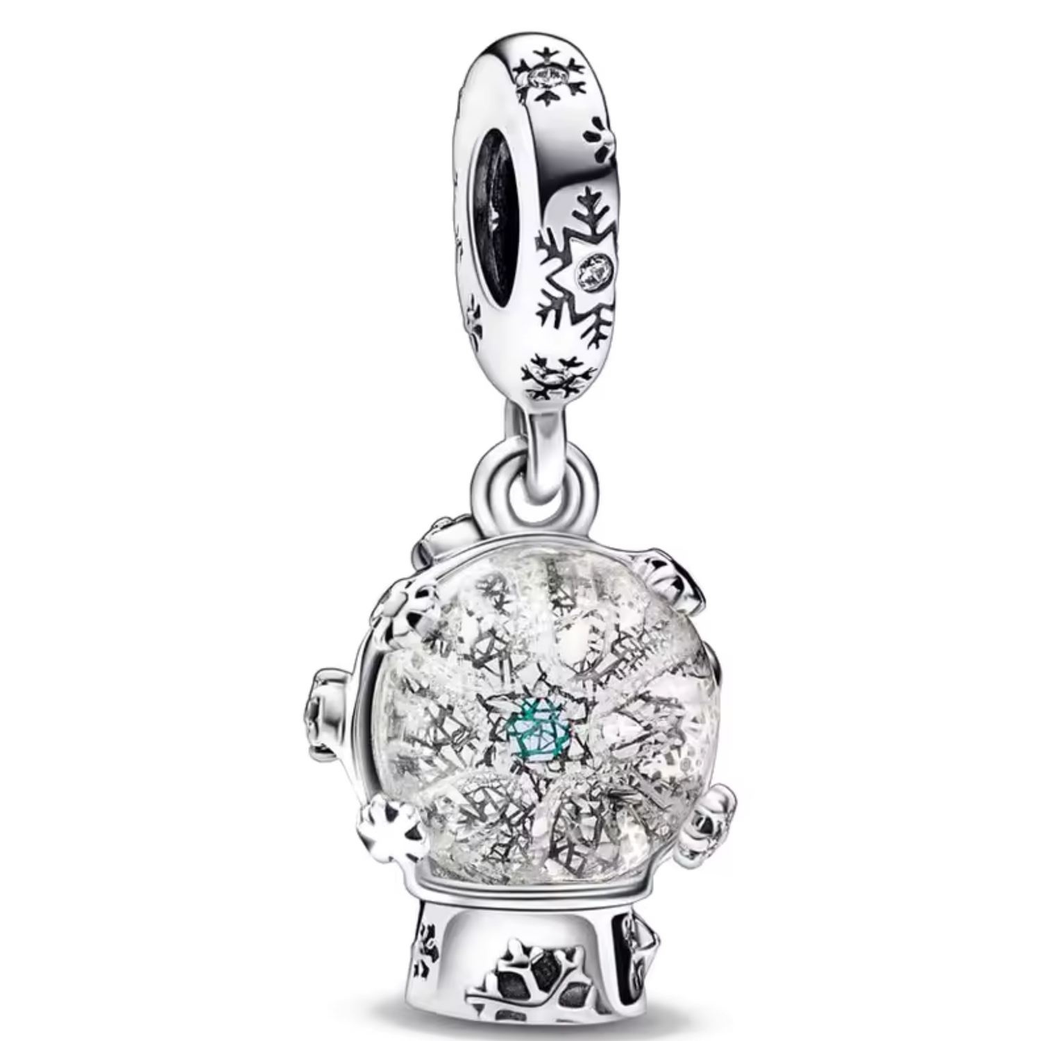 Charm Pendentif - Boule à Neige Flocon