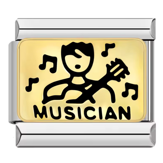 Charm Italien Argenté – Musicien