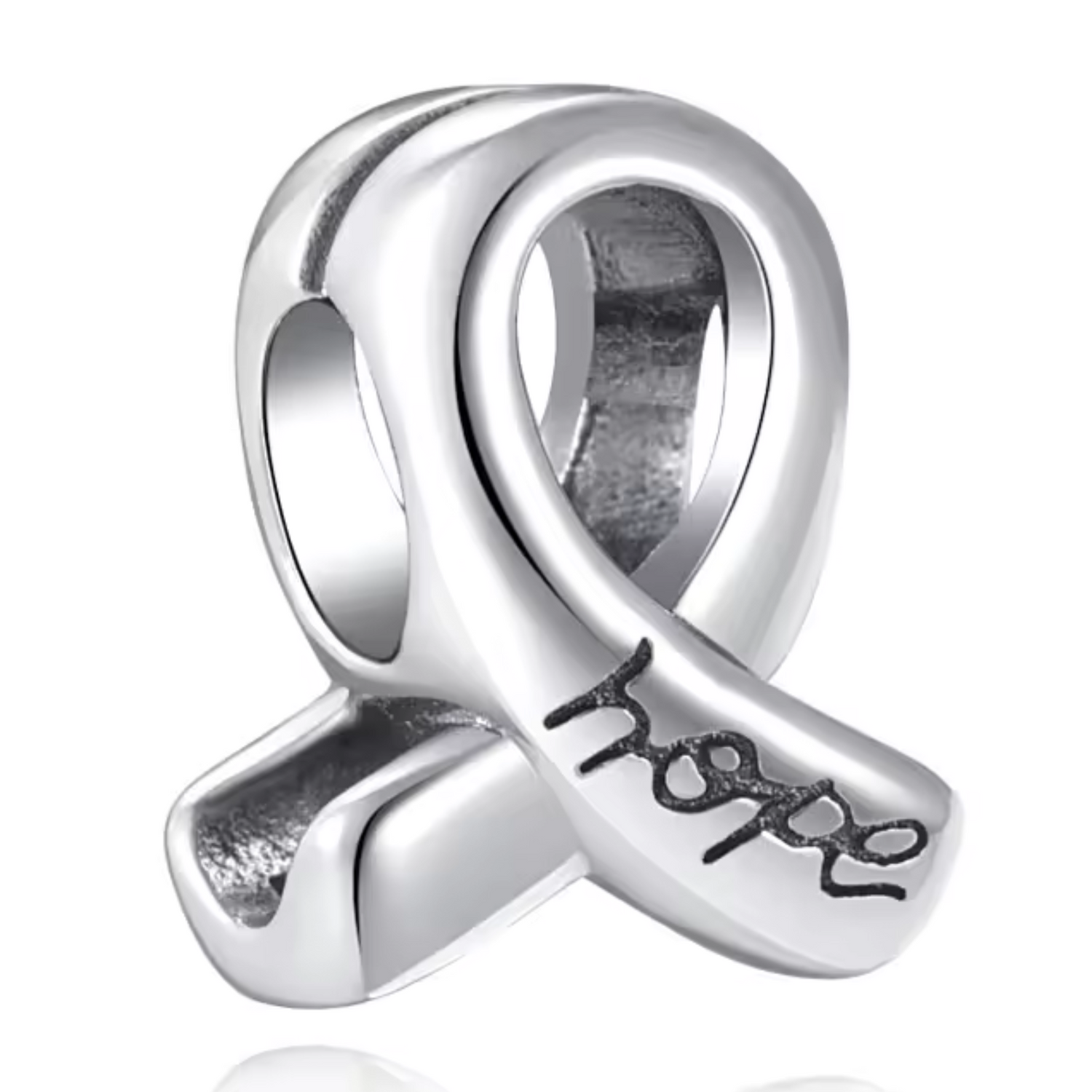 Charm - Ruban Rose avec "Hope"