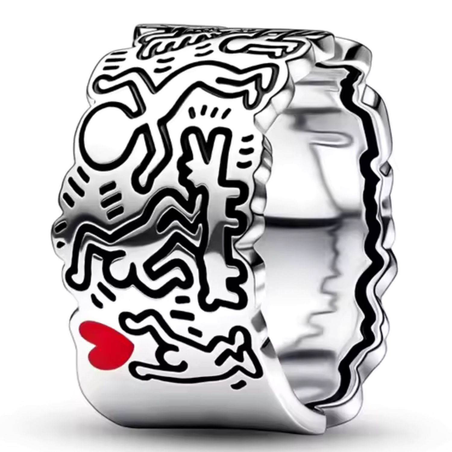 Bague Argentée Keith Haring – Art et Style Urbain