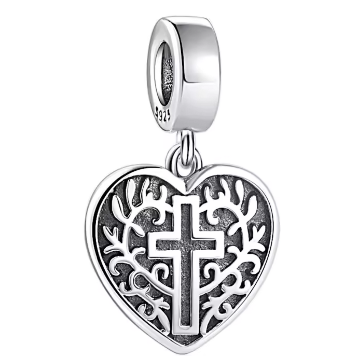 Charm Cœur avec Croix