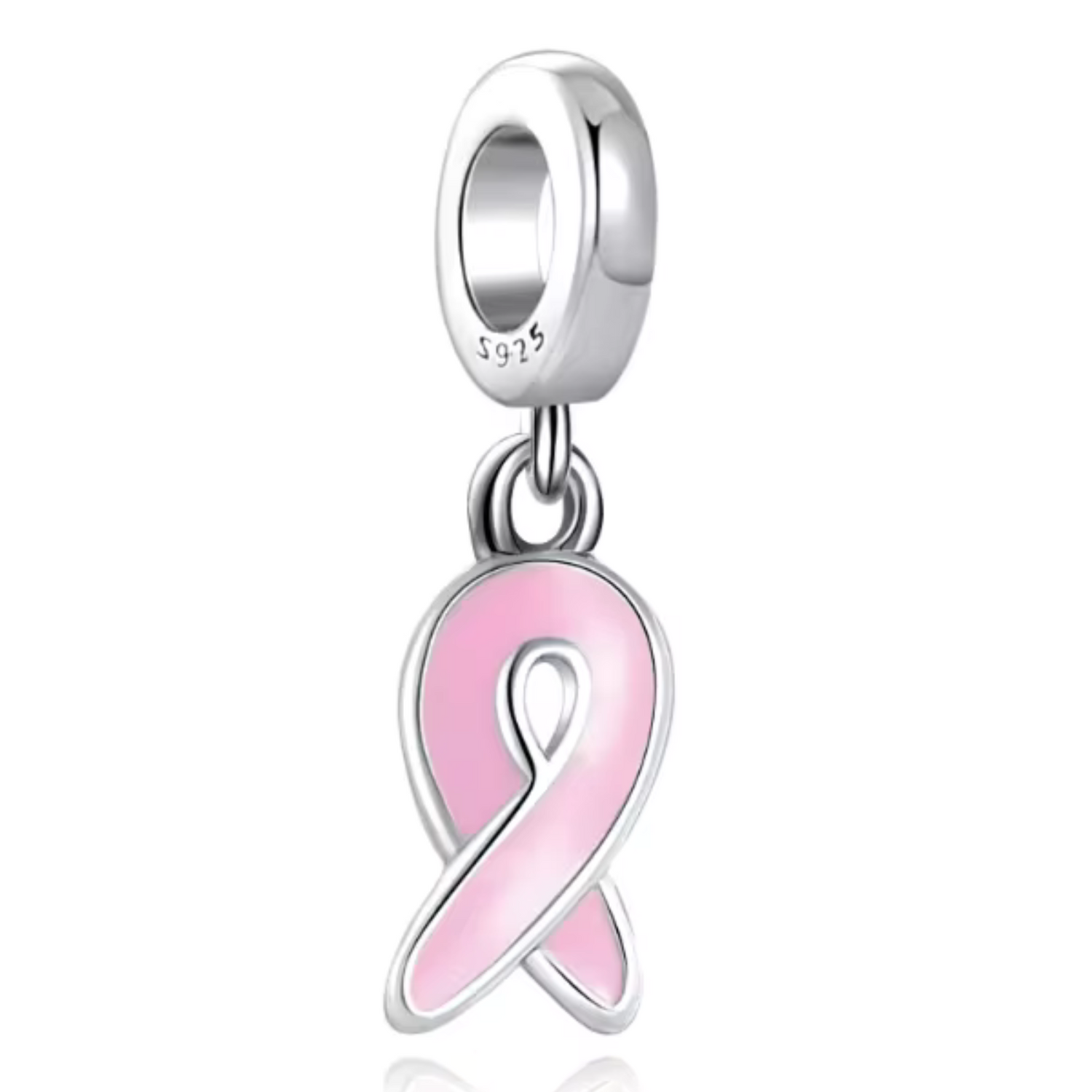 Charm Pendentif - Ruban Rose