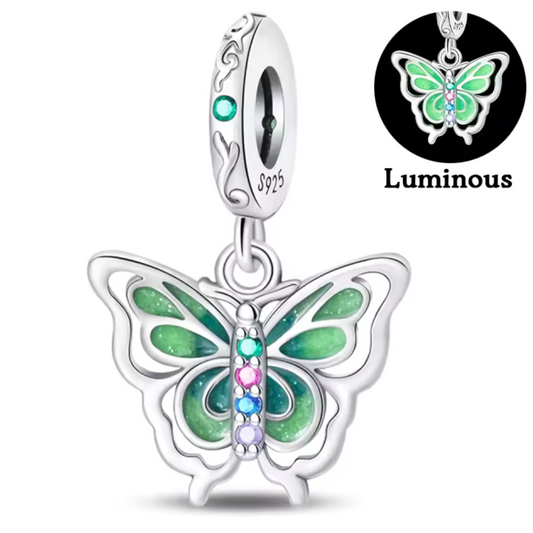 Charm Papillon Vert