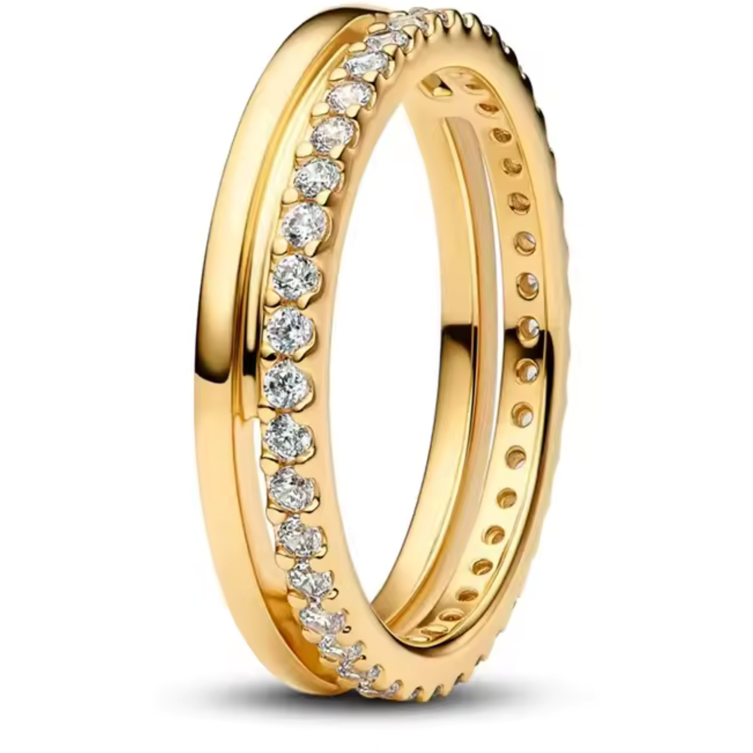 Bague Éternité Dorée – Brillance Élégante