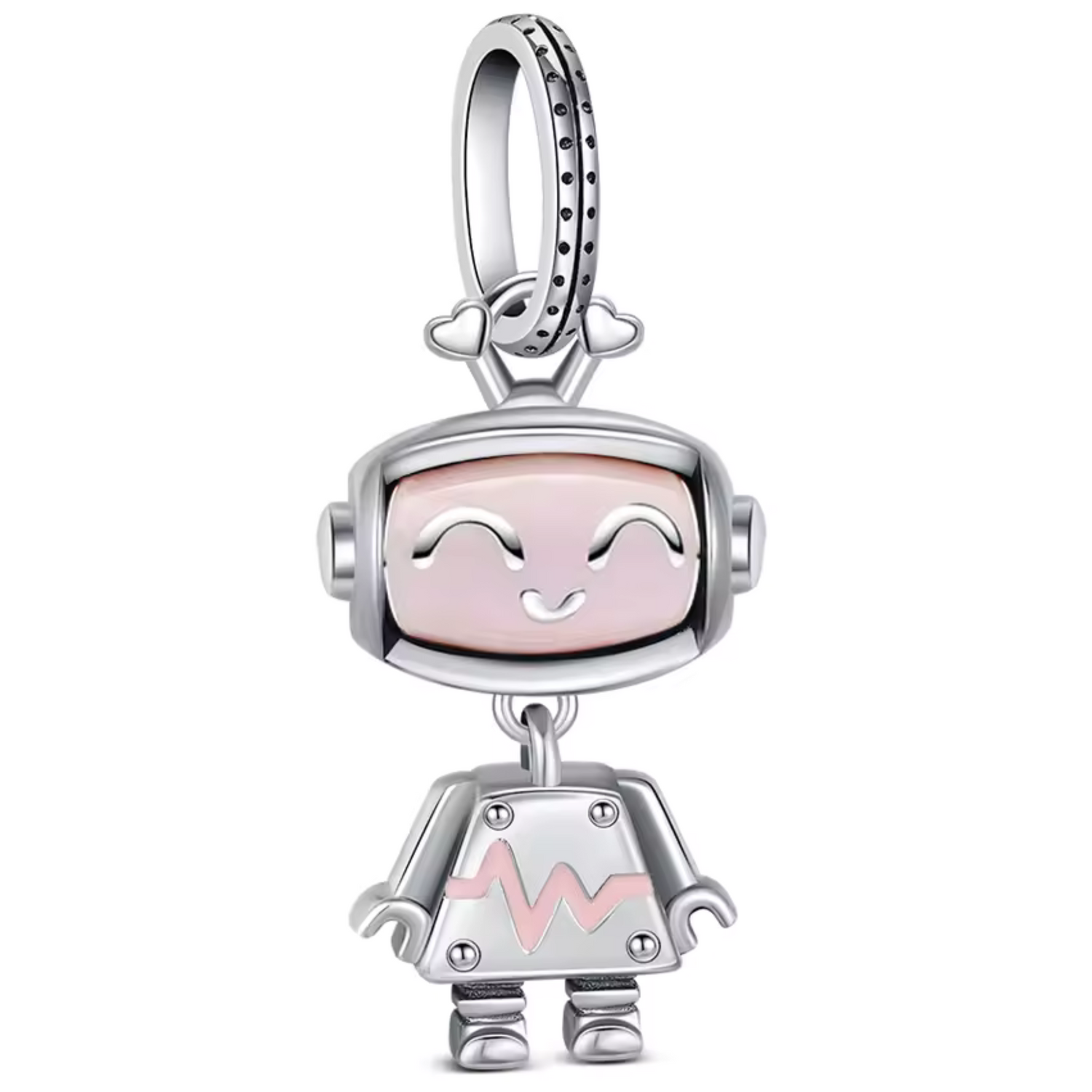 Charm Robot Argenté – Modernité et Originalité