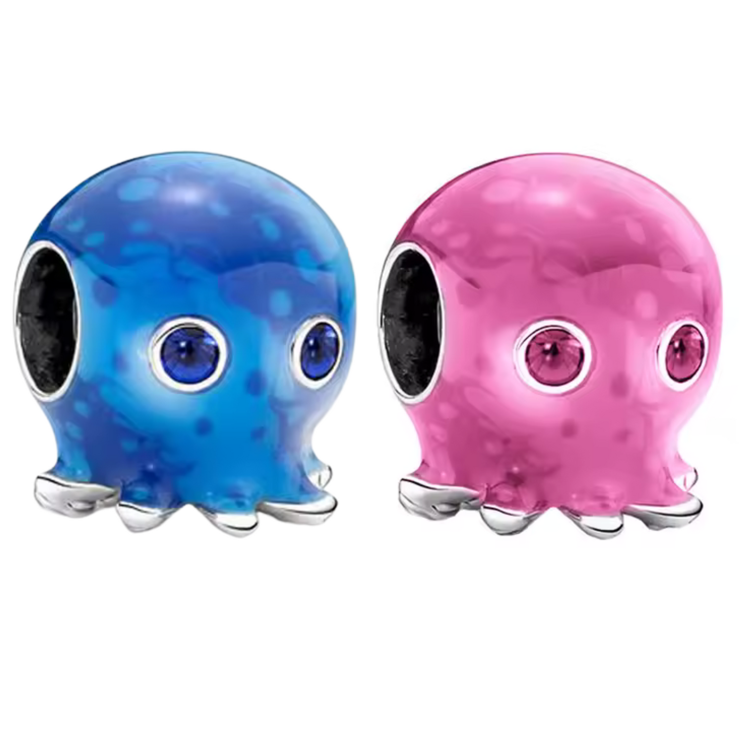 Offre Spéciale - Charm Poulpe Bleu et Poulpe Rose