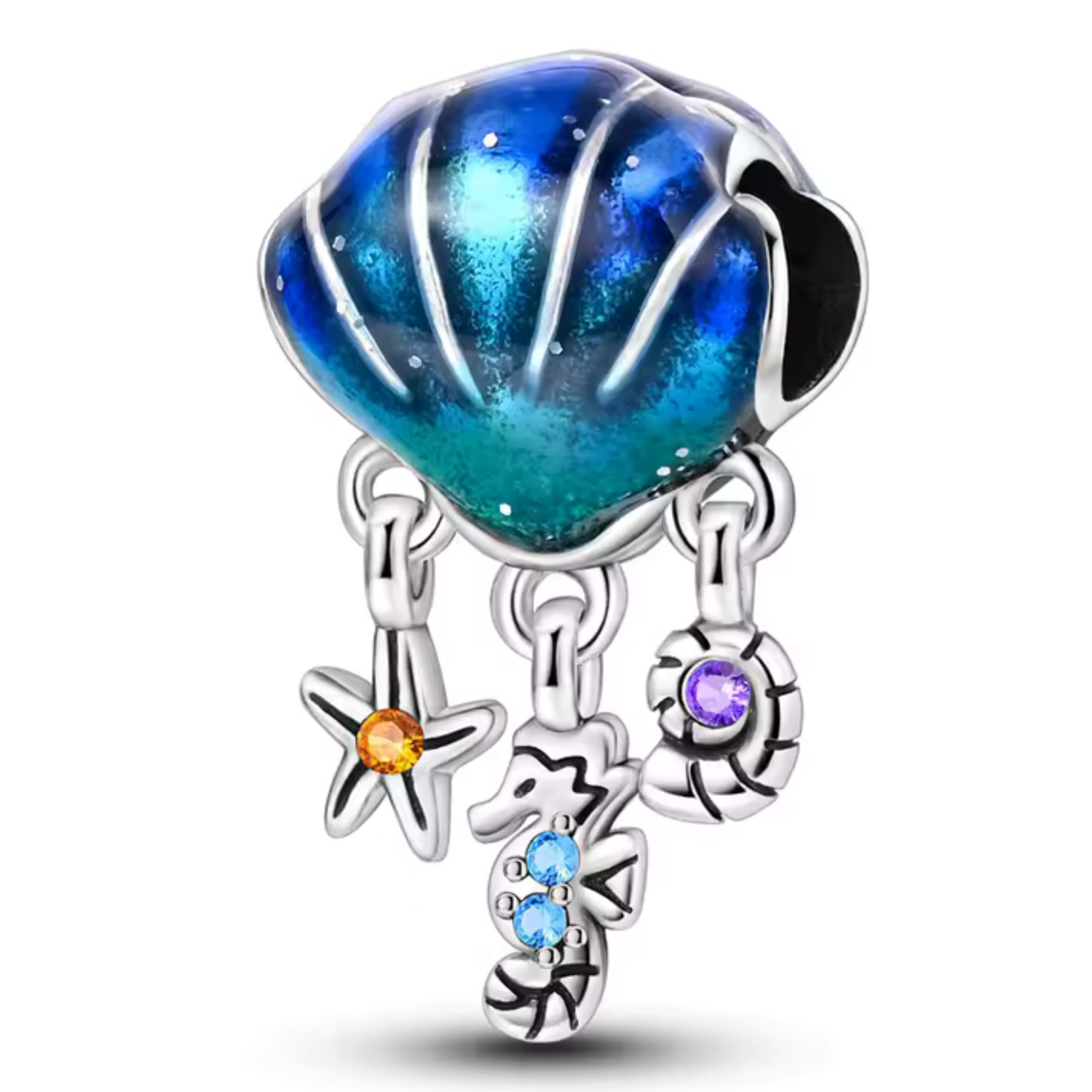 Charm – Coquillage, Étoile de Mer et Hippocampe