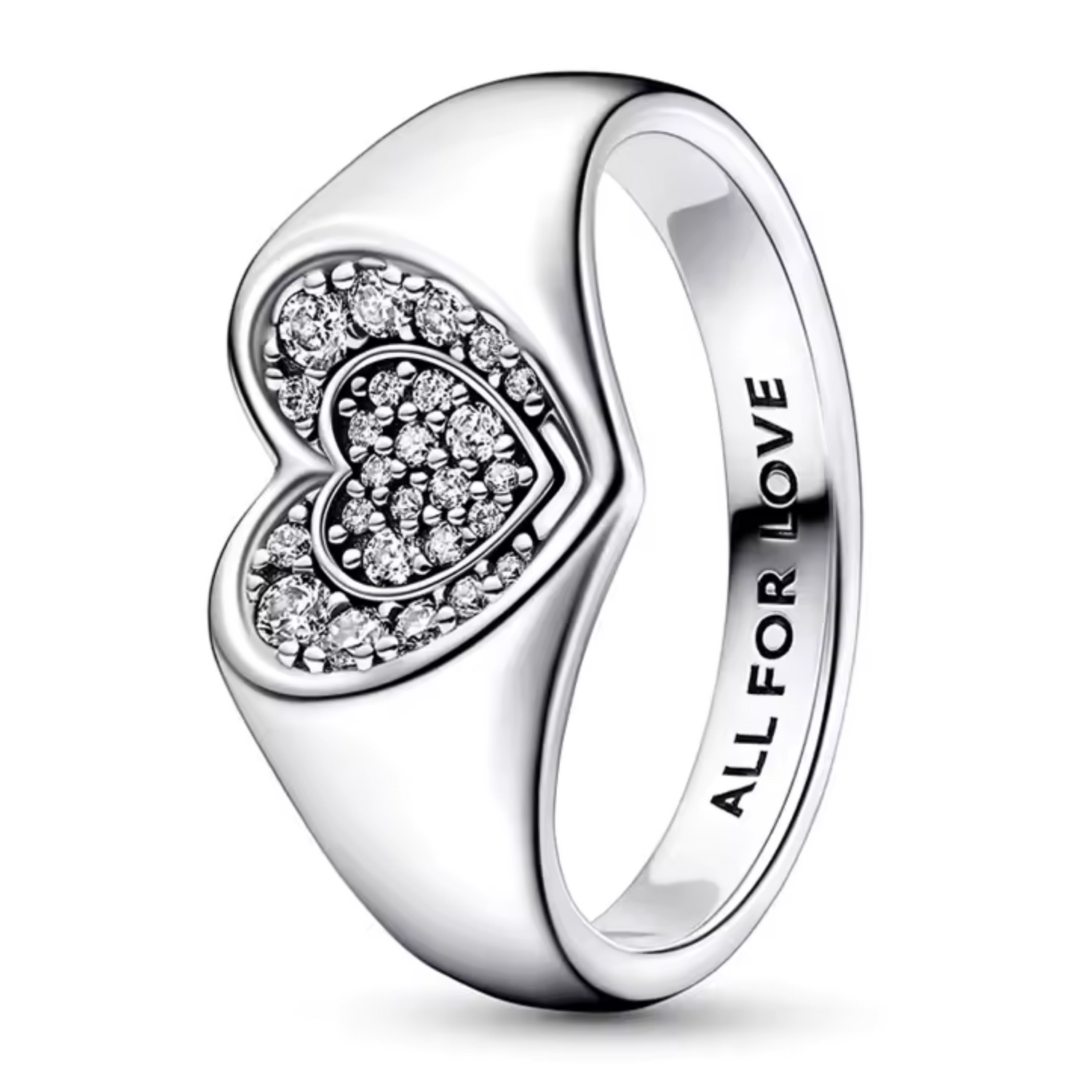 Bague Cœur Argenté – Douceur Intemporelle