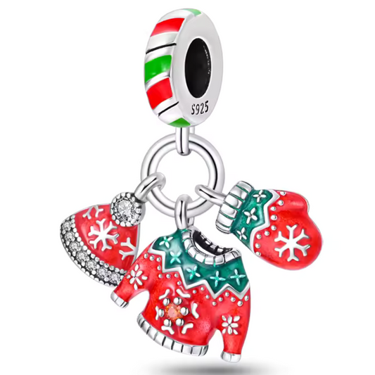 Charm - Pull, Bonnet et Gants de Noël