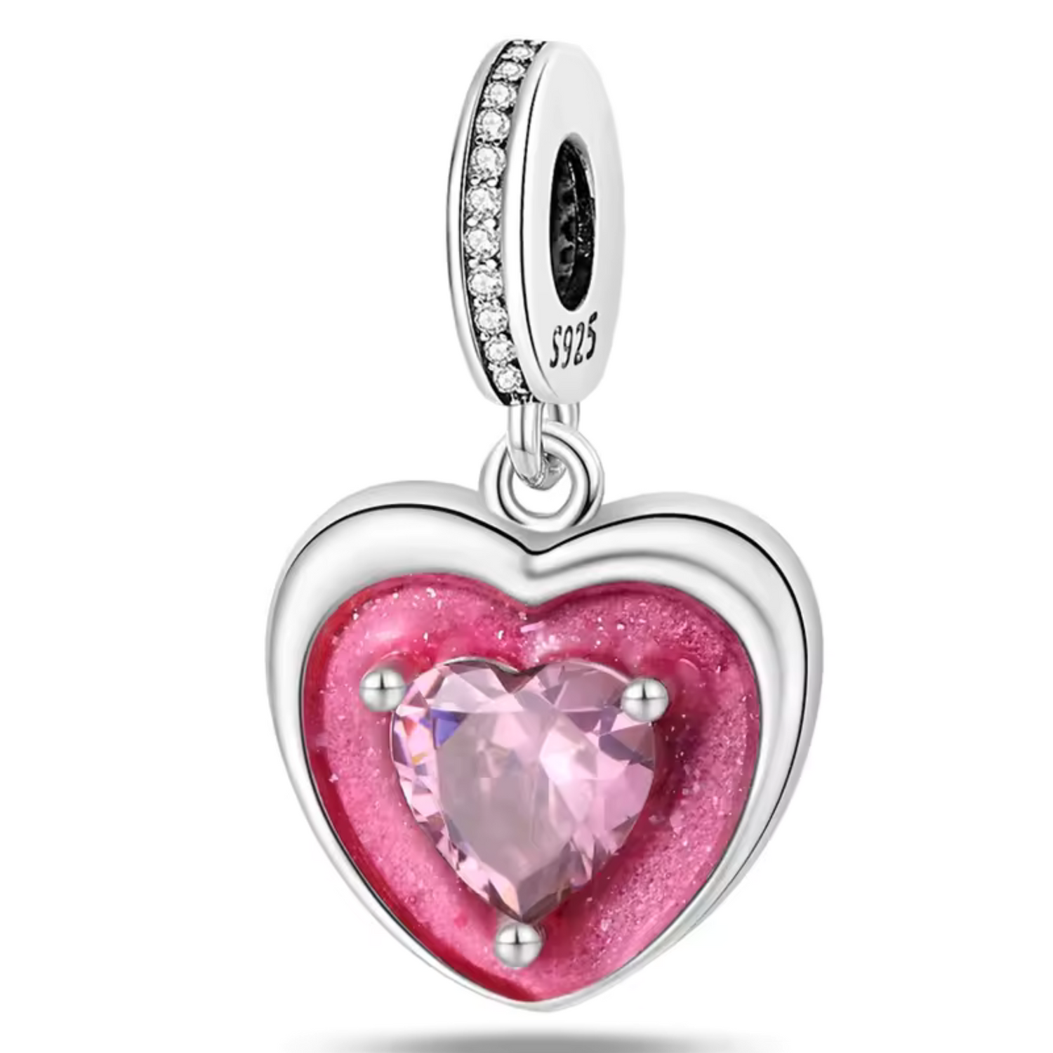 Charm Coeur Rose