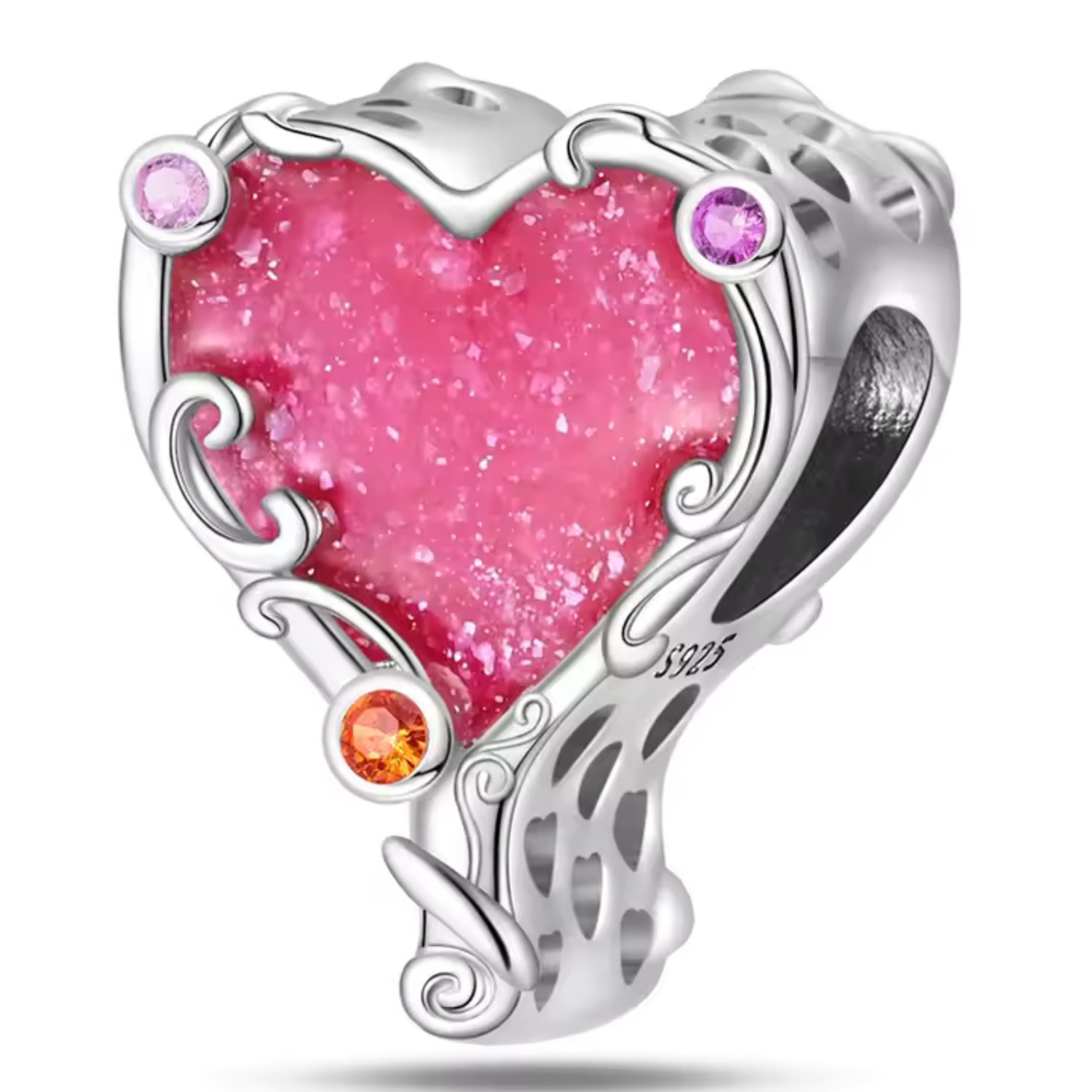 Charm Coeur Rose