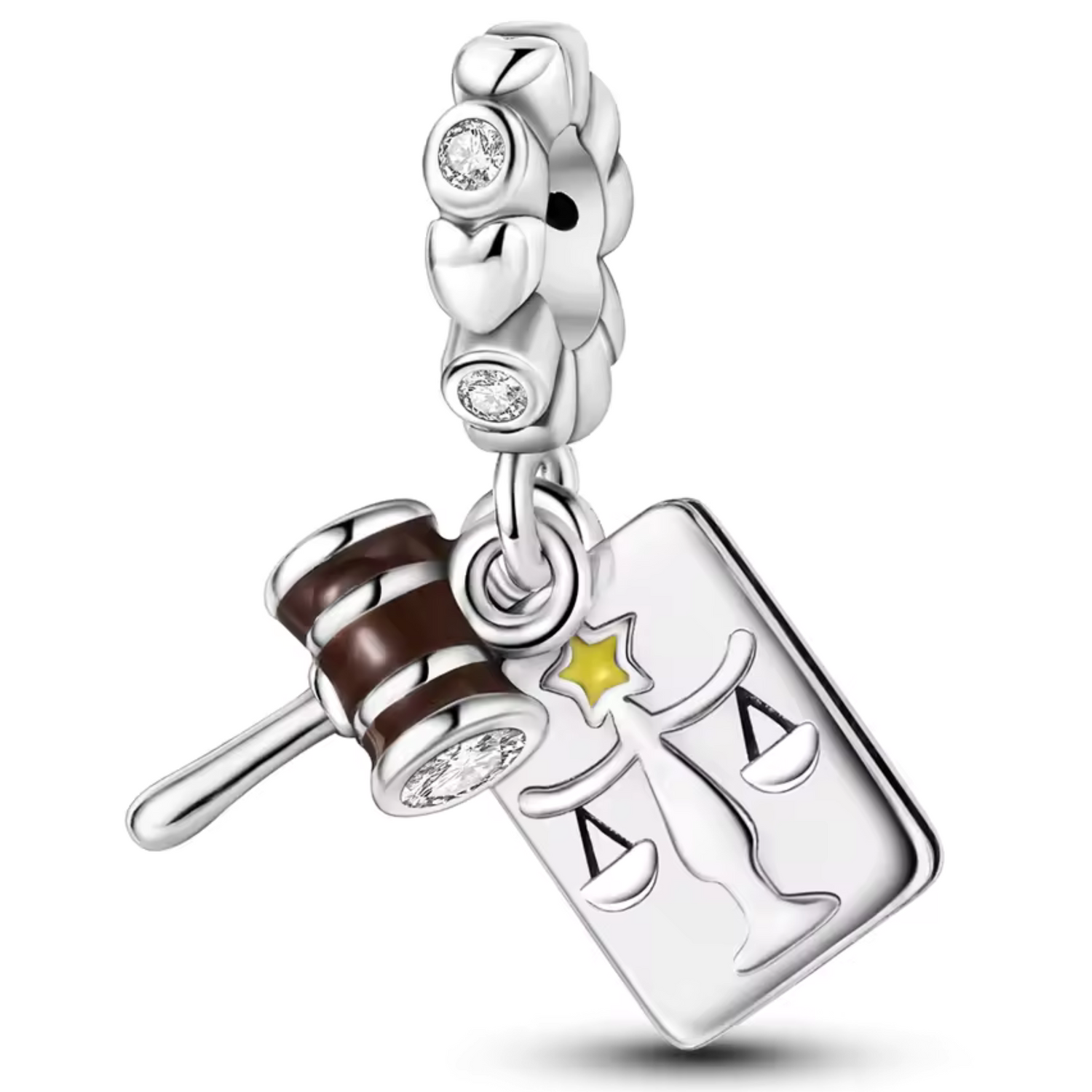 Charm Marteau et Balance de Loi – Justice et Équité