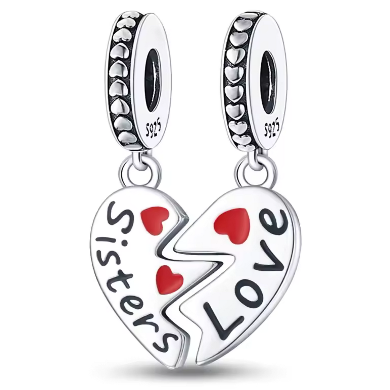 Charm à Partager Cœur Sister Love