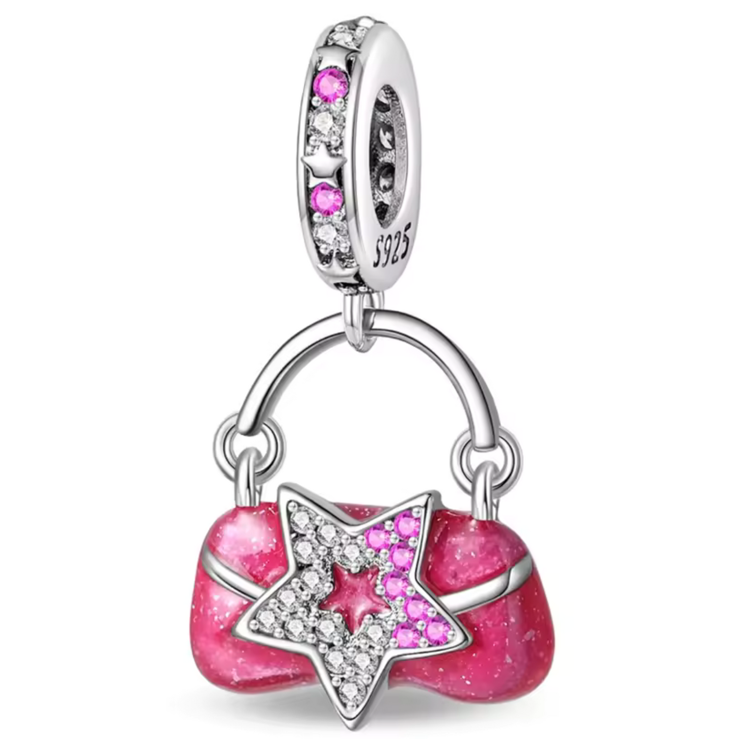 Charm Sac à Main Rose