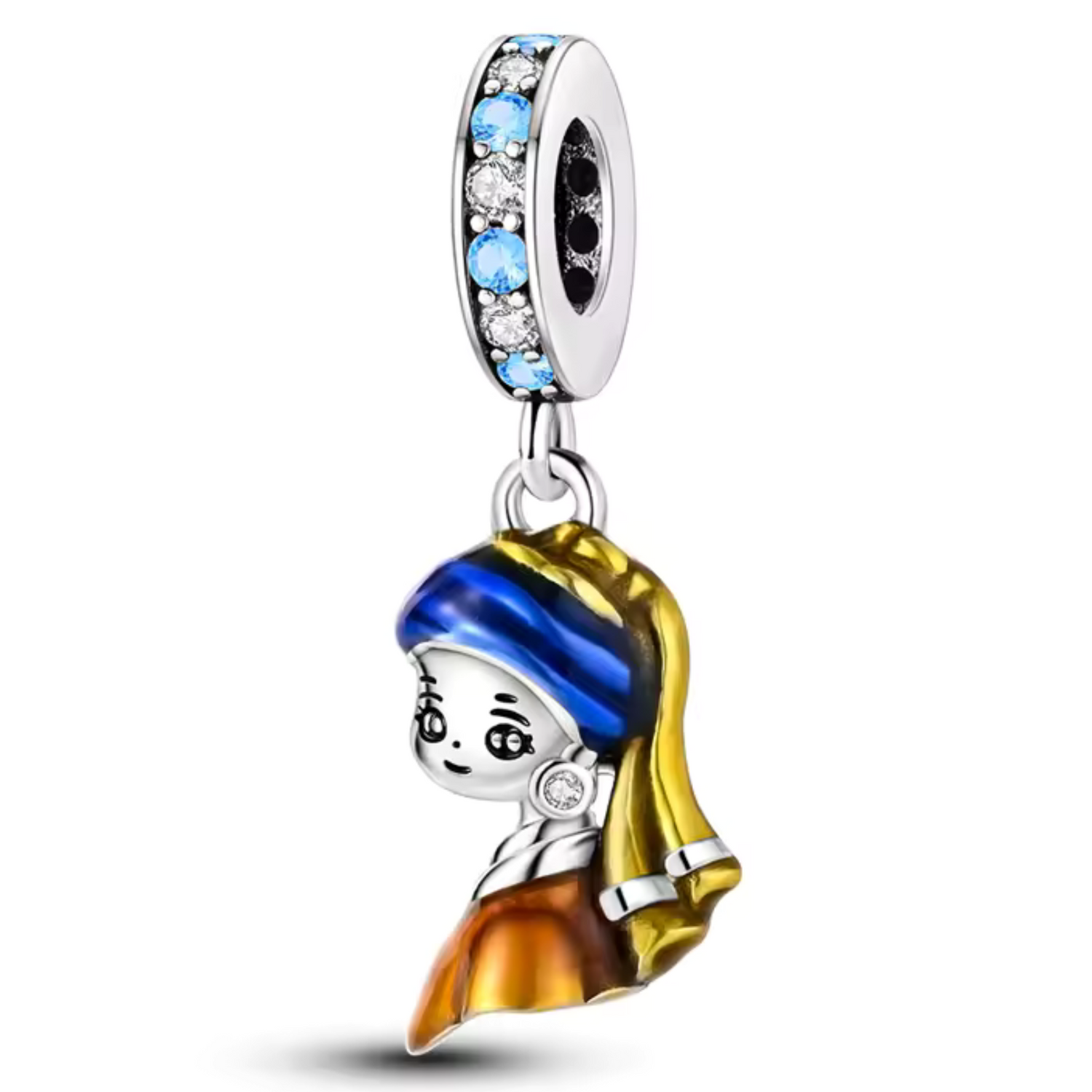 Charm Pendentif - La Jeune Fille à la Perle | Johannes Vermeer