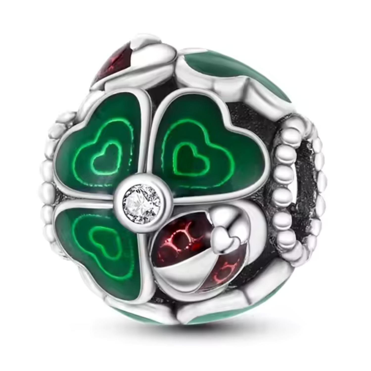 Charm Trèfle et Coccinelle – Chance et Protection