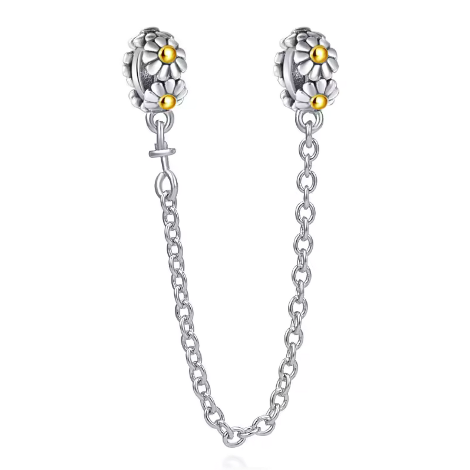 Charm Chaîne de Sécurité Fleurs Jaunes