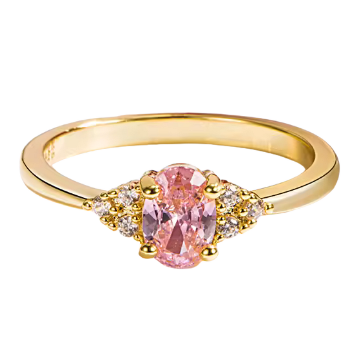 Bague Dorée et Rose – Inspiration Aurore