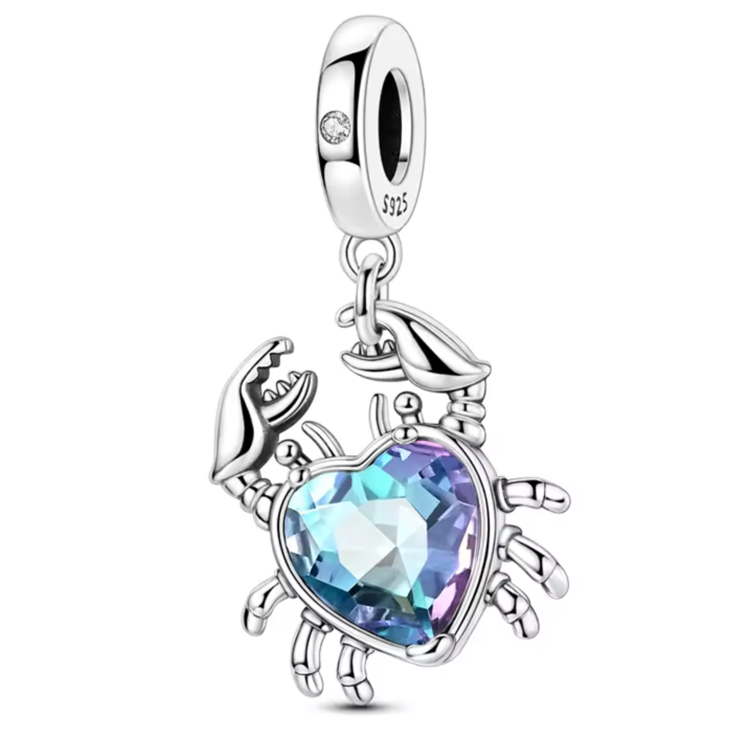 Charm Crabe en Forme de Cœur – Originalité et Tendresse Marine