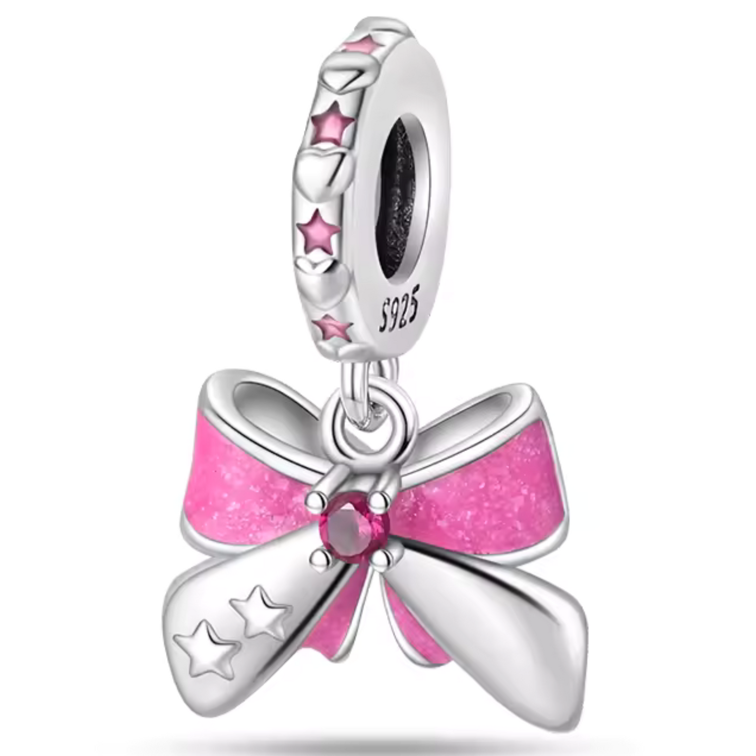Charm Nœud Rose