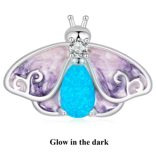Charm pendentif grand papillon - "Glow in the Dark"