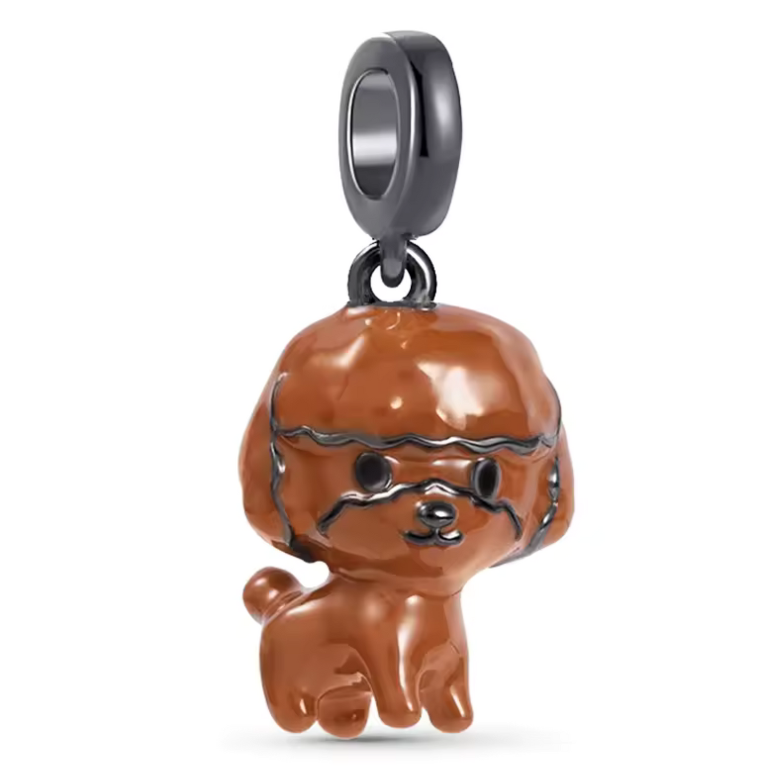 Charm Caniche Marron