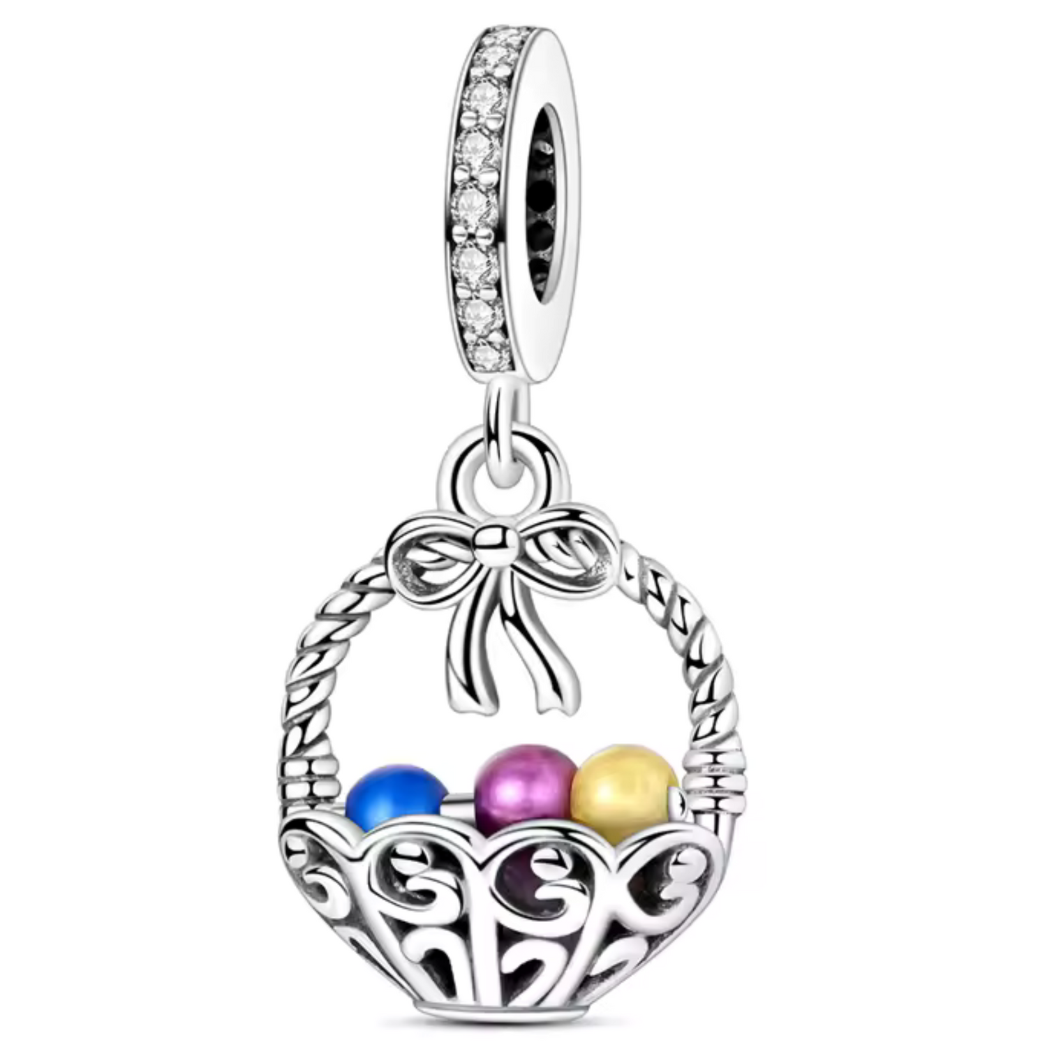 Charm Panier d'Œufs de Pâques