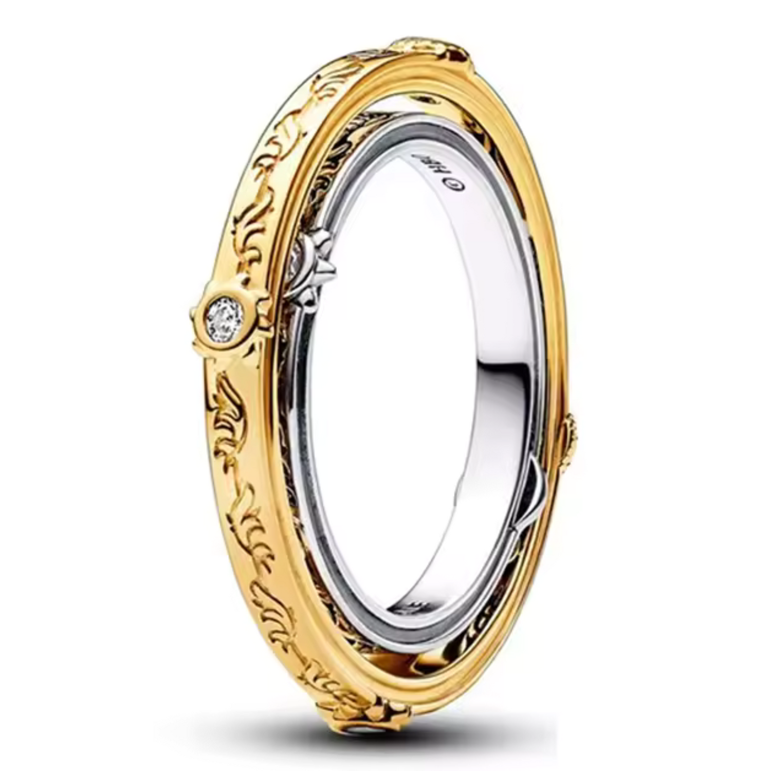 Bague Argentée Astrolabe – Héritage des Royaumes et Destinées Entrelacées