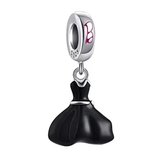 Charm Robe Noire Barbie