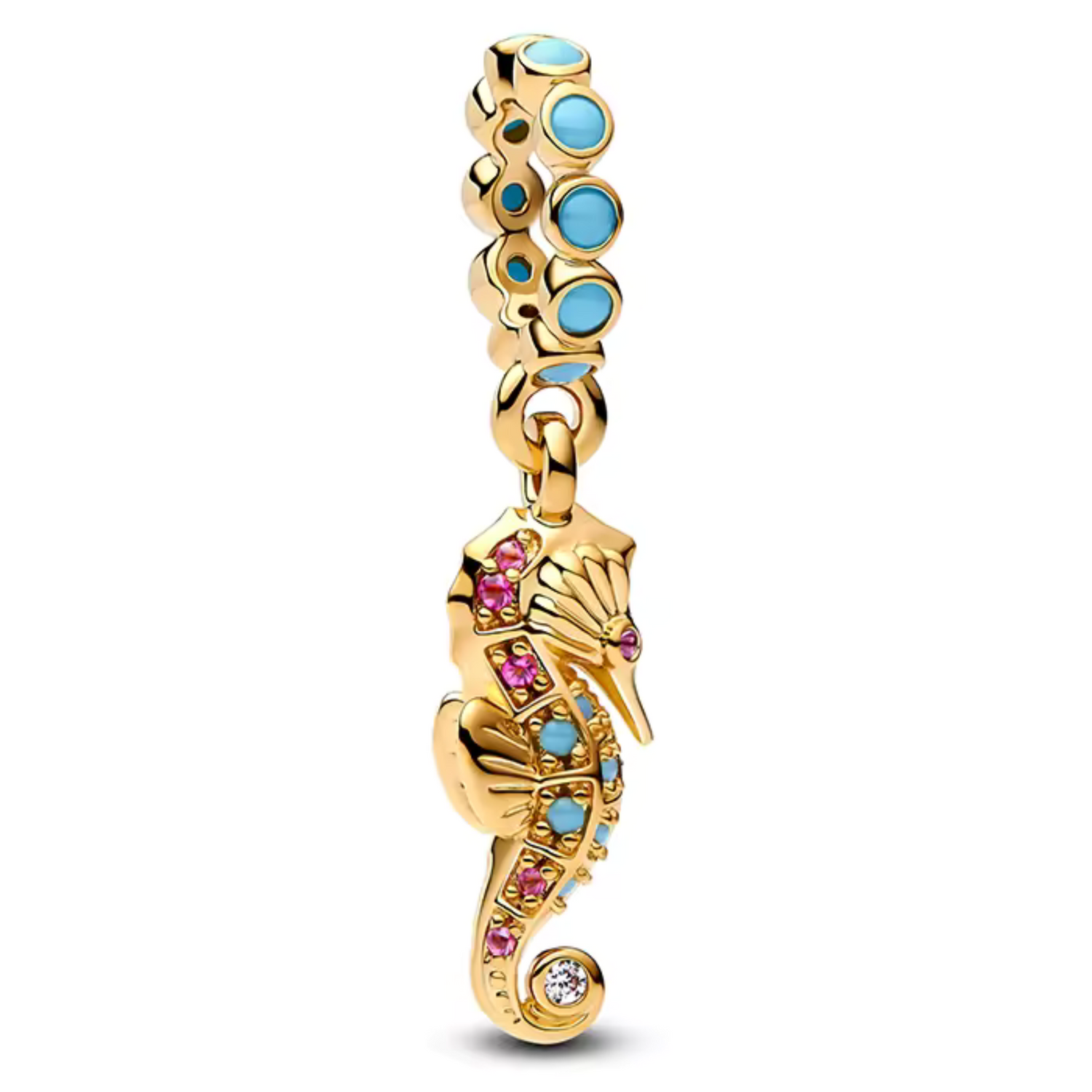 Charm Pendentif Hippocampe – Finition Or