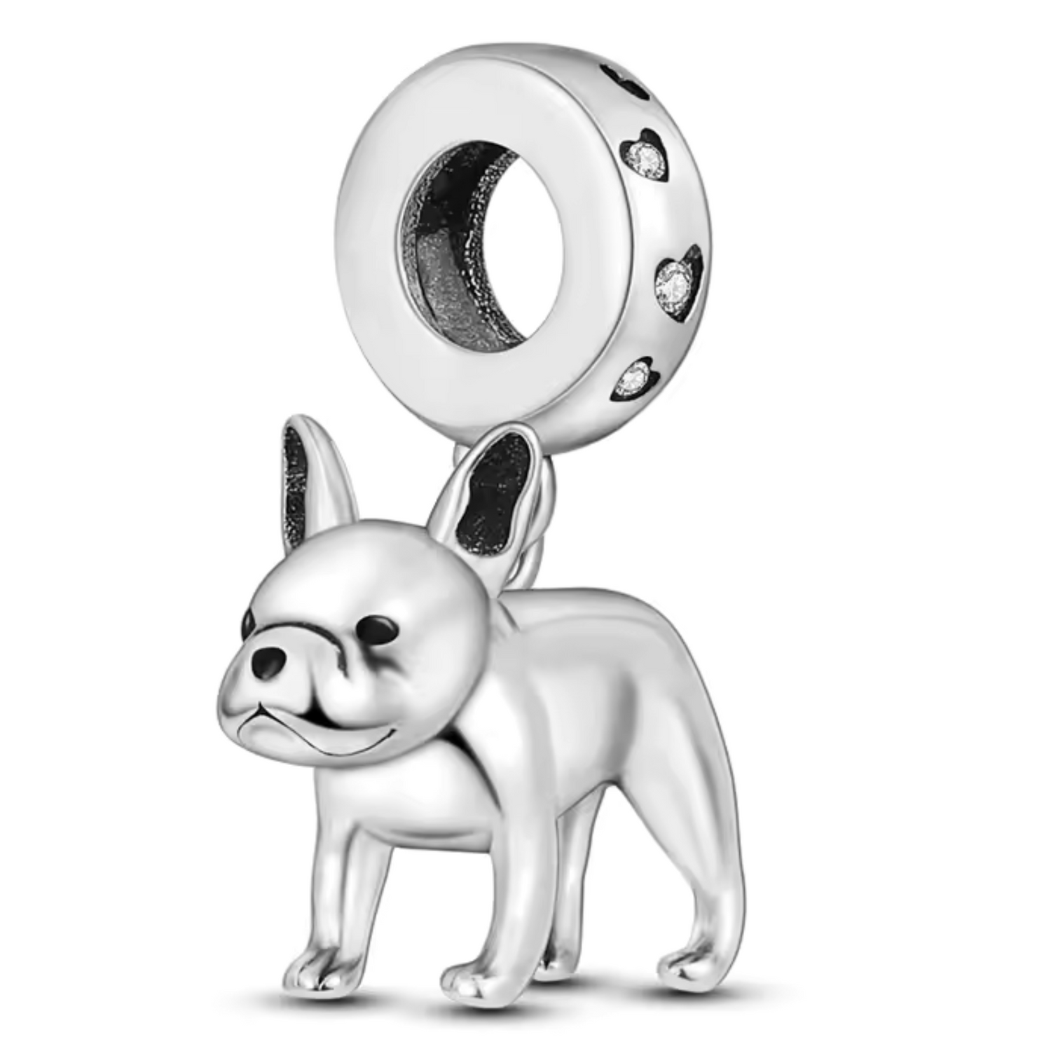 Charm Bouledogue Argenté – Fidélité et Complicité