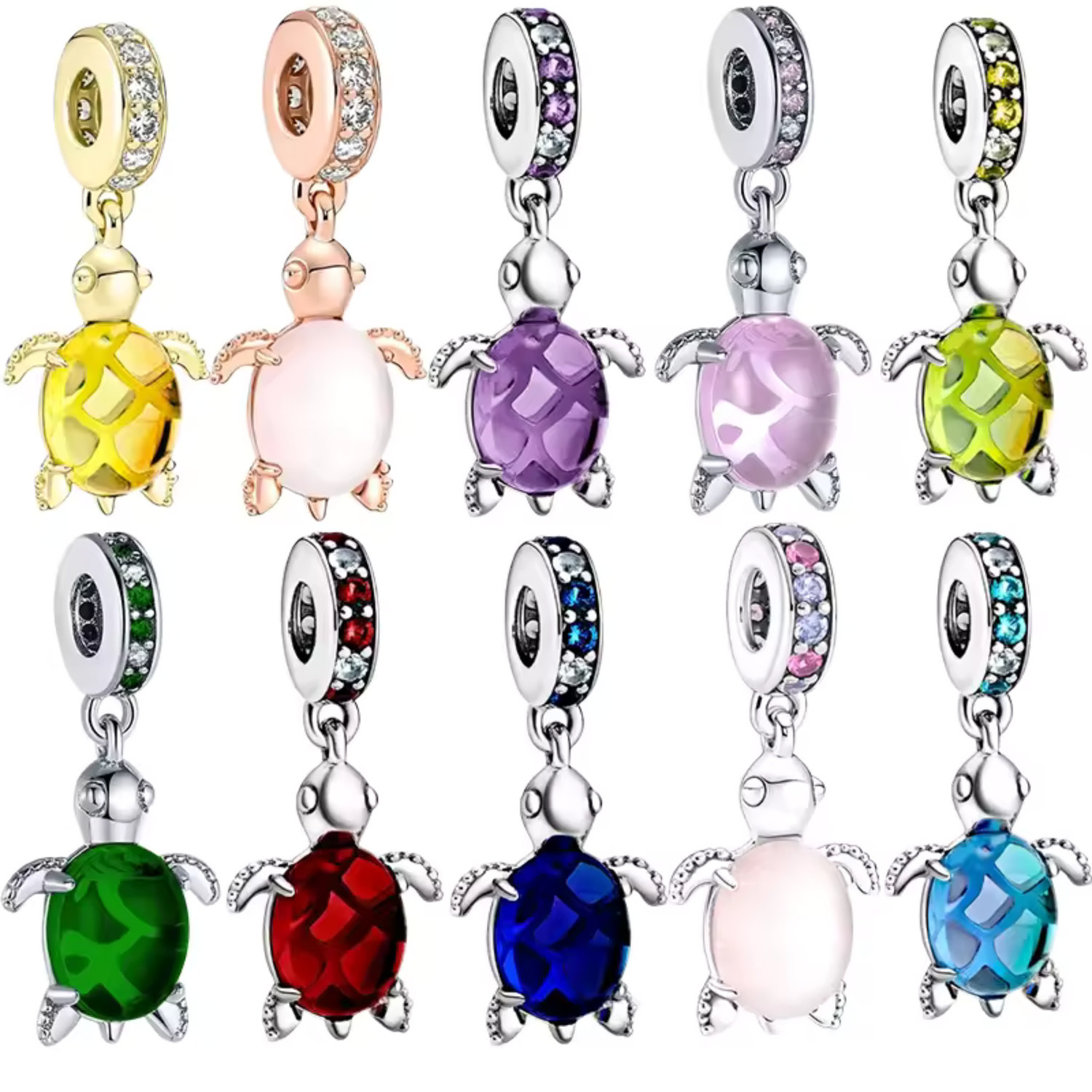 Charm Pendentif - Tortue (10 Modèles différents)