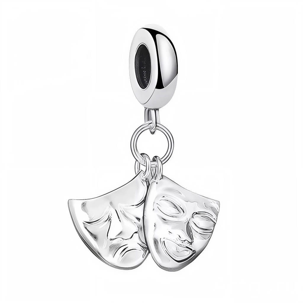 Charm Pendentif – Masques Théâtre Joie Tristesse