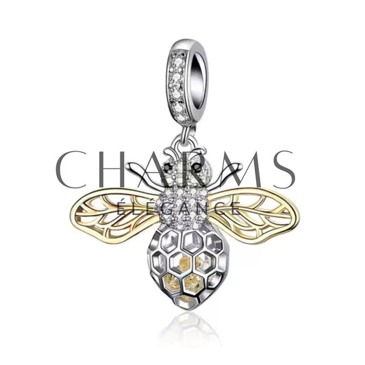 Charm - Abeille avec Aile Dorée - Charms Élégance