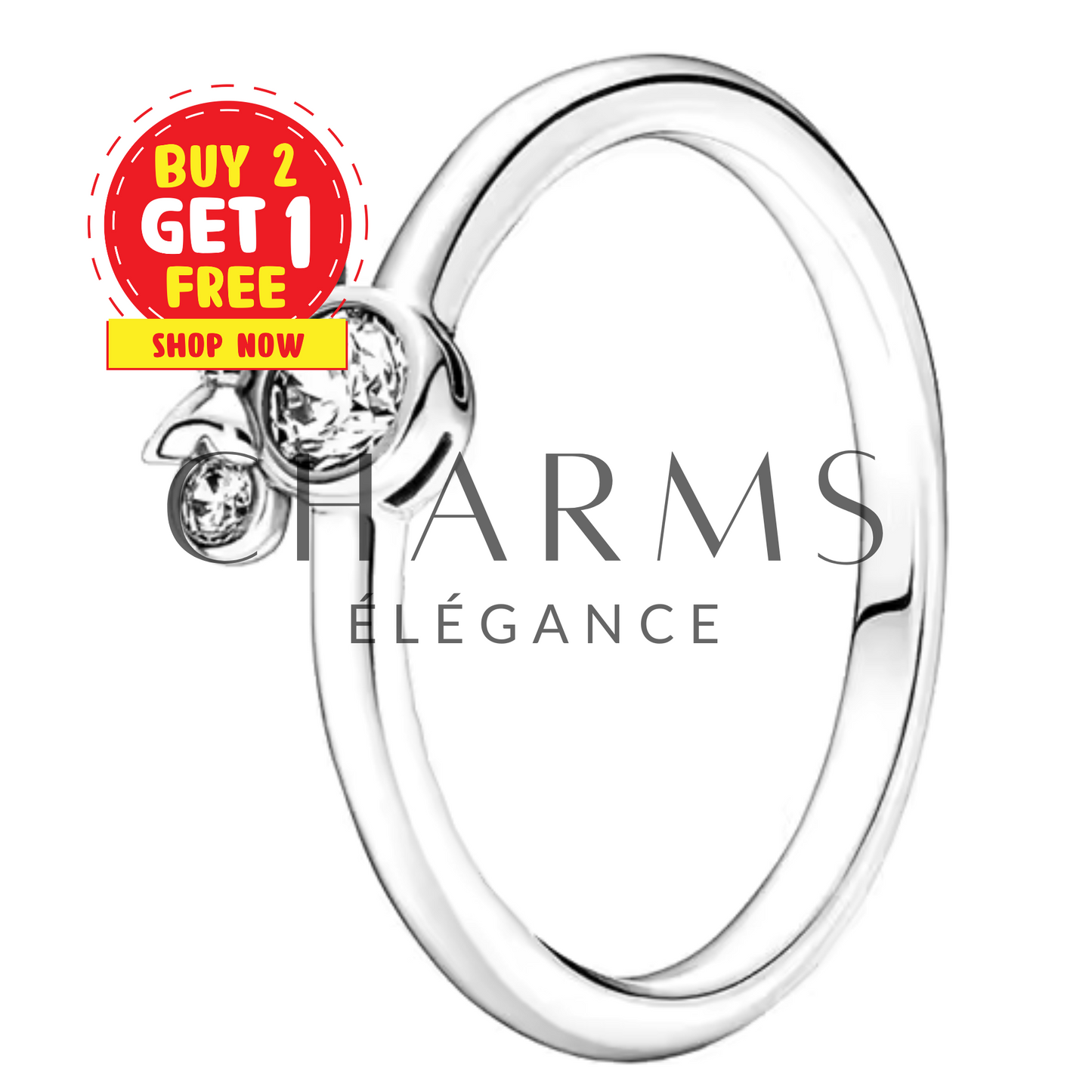 Bague Argentée Symbole de Minnie – Douceur et Élégance Disney - Charms Élégance