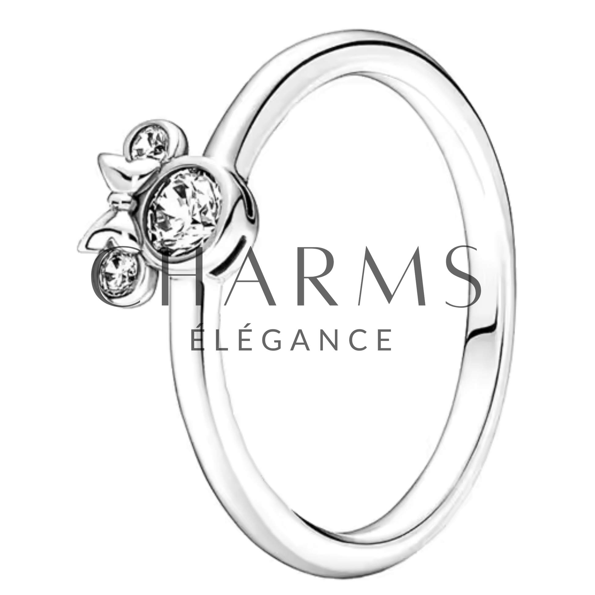 Bague Argentée Symbole de Minnie – Douceur et Élégance Disney - Charms Élégance