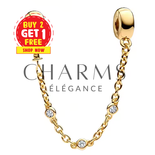 Charm Chaîne de Sécurité Dorée - Charms Élégance