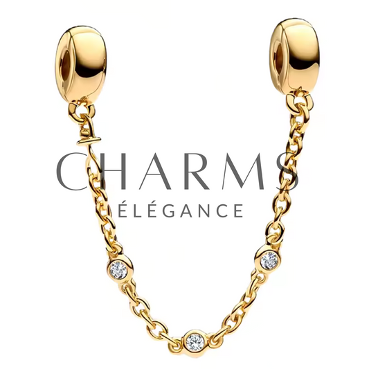 Charm Chaîne de Sécurité Dorée - Charms Élégance