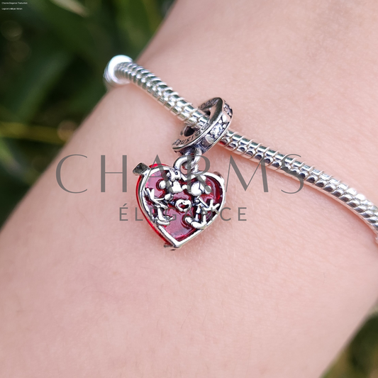 Charm Cœur Mickey & Minnie – L’Amour Magique - Charms Élégance