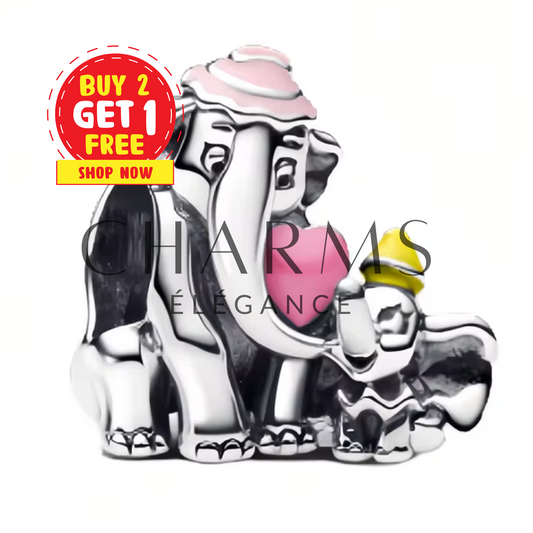 Charm Dumbo et Sa Maman – L'Amour Infiniment Doux - Charms Élégance