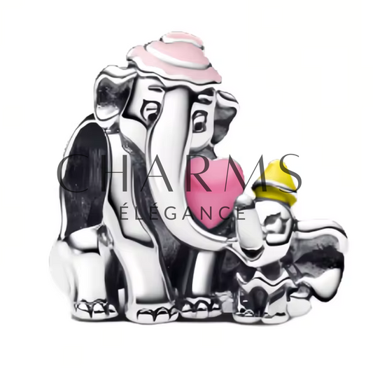 Charm Dumbo et Sa Maman – L'Amour Infiniment Doux - Charms Élégance