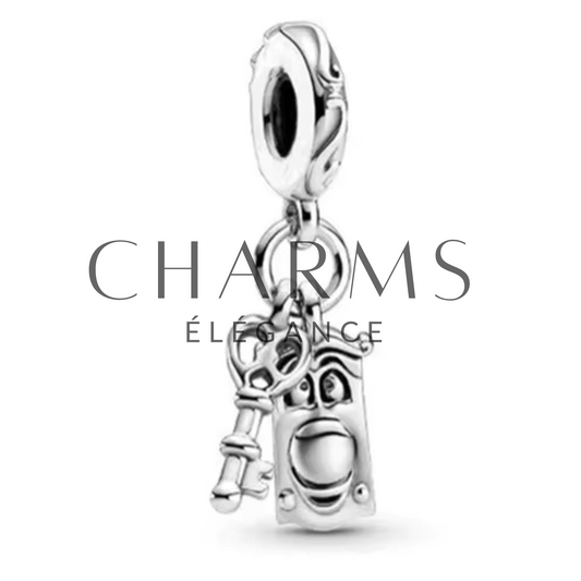Charm Serrure et Clé | Alice au Pays des Merveilles - Charms Élégance