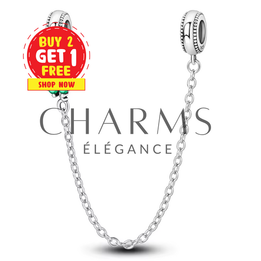 Charm Chaîne avec Trèfle – Élégance et Porte-Bonheur - Charms Élégance