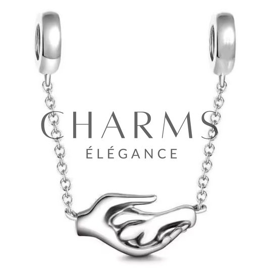 Charm Chaîne de Sécurité Mains qui se Rejoignent - Charms Élégance