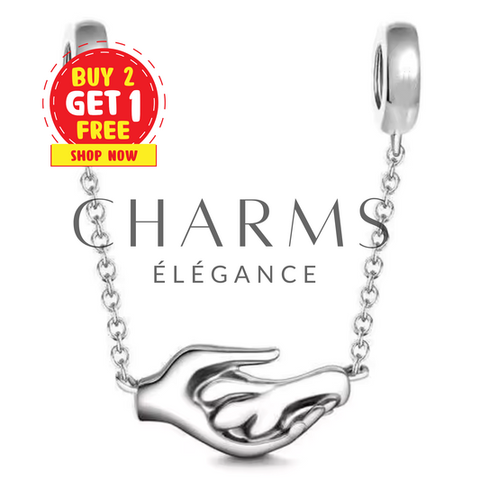 Charm Chaîne de Sécurité Mains qui se Rejoignent - Charms Élégance