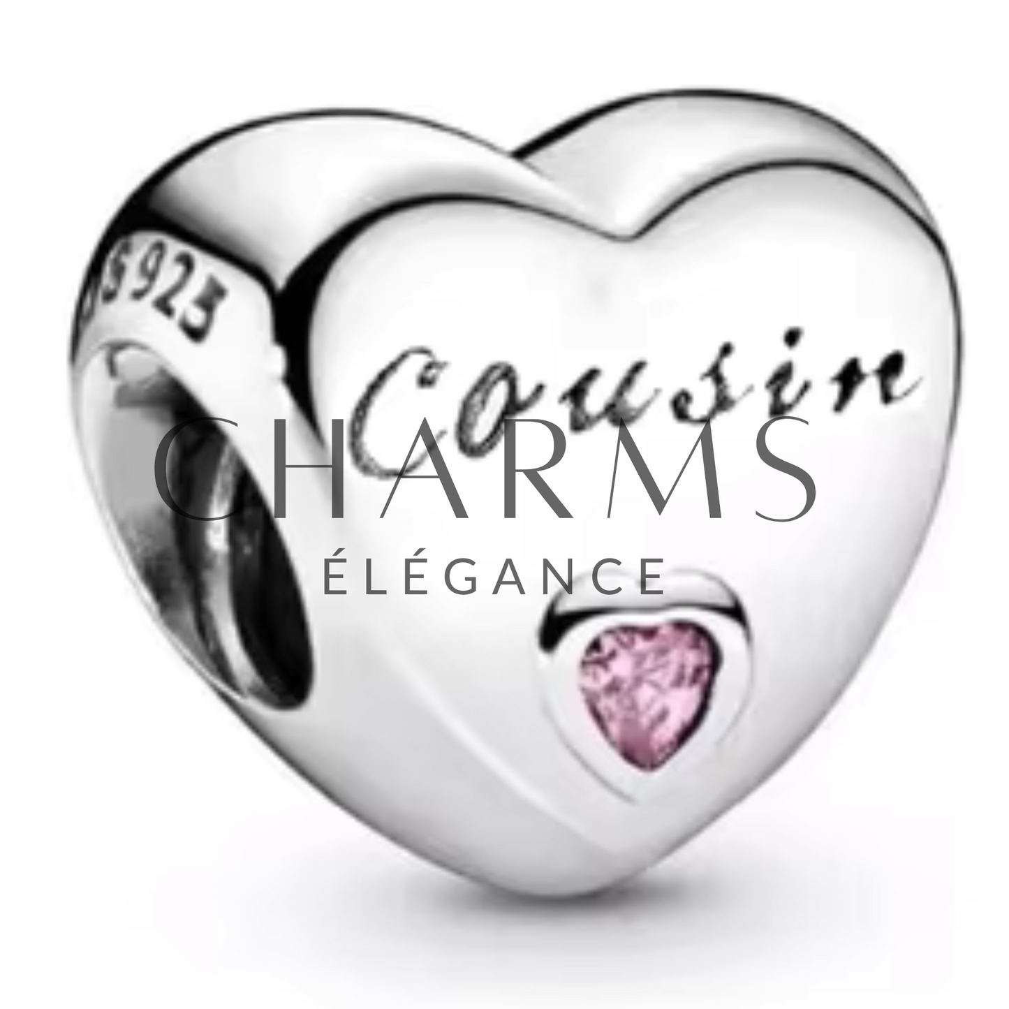 Charm Cœur Famille – 15 Designs au Choix - Charms Élégance